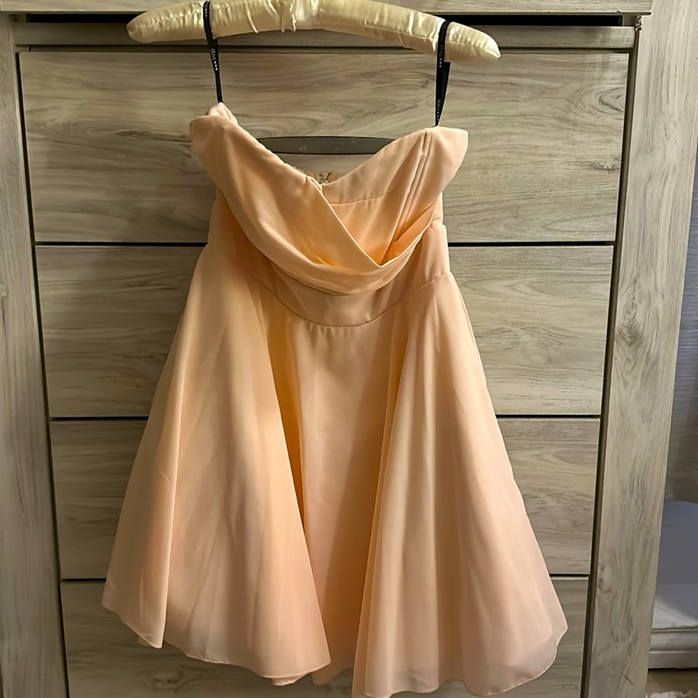 Light pink skater dress